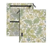 Clear Window three Ringing binder Vintage Flowers William Morris White