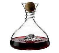 Clear Wine Carafe, Portable Alcohol Serveware, Elegant Glass Jug with Easy Pourer, Classic Style Crystal Dining Accessories, Decorative Bar Accessories for Dinner at Restaurant at Ha