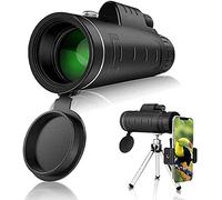 Clear With Adjustable Tripod For Mobile Phone Bird Watching Hiking Camping Travelling, Monocular 40X60 Bak4 High Power Waterproof Low Light,Starry Sky Monocular Telescope - little surprise