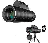 Clear With Smartphone Holder And Adjustable Tripod For Mobile Phone Bird Watching Hiking Camping, Monocular 40X60 High Power Waterproof Low Light,Monocular Telescope little surprise