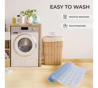 (Clear) XLong Bath Shower Mat Anti Slip Non Slip Suction Cups Washable Bathroom 100x40cm