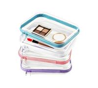 Clear Zipper Bags - Makeup Organizer Clear Bags for Travel | Toiletry Organizer Storage Containers for Cosmetic Snack Travel Women Skin Care Products