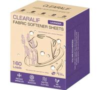 CLEARALIF laundry Fabric Softener Sheets, Lavender Scent, 160 Loads, Eco Friendly, Great For Travel, Apartments, Dorms.