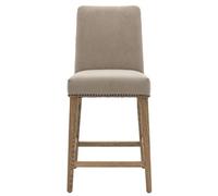 Clearance - 6 x Rex Grey Fabric Barstool with Back - A249/50/51