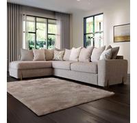 Clearance - Axel Corner Sofa - Barley Beige Fabric - LCC+RH2 - FSS16502