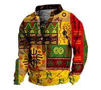Clearance Bargains Men's Quarter Zip Pullover Christmas T-Shirt Fall Sweater Jacket UK Navy Hoodie Ugly Christmas Jumper Fleece Body Warmer