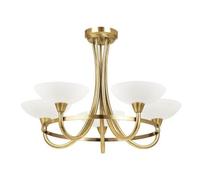 Clearance - Cagney Antique Brass 5 Ceiling Light - A194