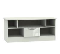Clearance - Camden TV Unit - 1 Drawer - Open - High Gloss Cashmere - P22