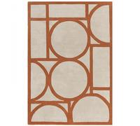 Clearance - Contemporary Design Metro Rug - Rust - 160cm x 230cm - FSS17280