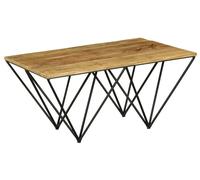 Clearance - Cosgrove Coffee Table - Mango Wood - Black Metal Hairpin Legs