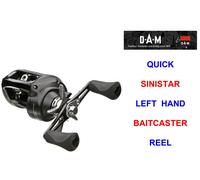 CLEARANCE DAM QUICK SINISTER HIGH SPEED LEFT HAND BAITCASTER REEL LP MULTIPLIER