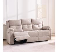 Clearance - Ellison Recliner Sofa - 3 Seater - Manual - Cream Fabric - FSS16254