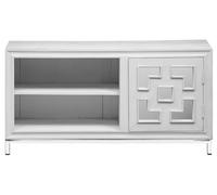 Clearance - Geo TV Unit - 1 Door - White Mirrored