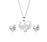 Clearance Item! Mama necklace for Women - Silver & Gold Mom Jewelry for Women, Gifts for New Mom, Steel Titanium Steel Expecting Mom Gift for Pregnant Friend, Mom to be Gifts, Stainless Steel, No