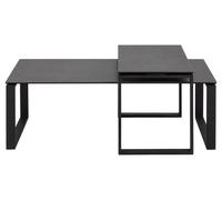 Clearance - Katrine Coffee Table - Black Ceramic - Set of 2 - FSS15807