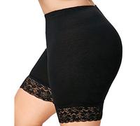 Clearance! Ladies Basic Long Brief,Girls Cotton Leggings Elastic Safety Lace Pants Render Active Under Shorts Gym Workout Waistband Casual Sport Short Pants Summer Clothes (UK 20, Black)