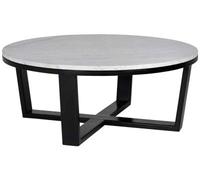 Clearance - Lexington White Carrara Marble Round Coffee Table - B77