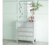 Clearance - Lucia Chest - 3+2 Drawer - Mirrored