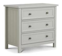 Clearance - Maine Grey 3 Drawer Small Chest - A332