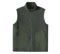 Clearance Mens Fleece Vest Thickened Waistcoat Zip Up Gilet Sleeveless Jacket Stand Collar Coat with Pockets Solid Color Tank Tops Autumn Winter Warm Blouse Soft Shirt Outdoor Activities Clothing