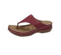 Clearance Orthopedic Sandals for Women UK Wedge Flip Flops Clip Toe Sliders Ladies Platform Thong Sandal with Plantar Fasciitis Arch Support Orthotic Slides Summer Beach Shoes Comfy Slippers