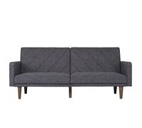 Clearance - Paso 2 Seater Sofa Bed - Dark Grey Linen Fabric - 2110429UK - FSS16466