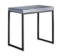 Clearance - Pedley Glass and Black Side Table - A153