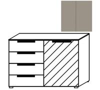 Clearance - Rauch 20UP Hall Cupboard - 1 Door - 4 Drawer - Fango Finish - FSS15511