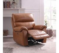 Clearance - Rocco Armchair - Power Recliner - Saddle Leather - FSS17334