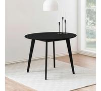 Clearance - Roxby Round Dining Table - 2 Seater - 105cm - Black - FSS16998