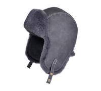 CLEARANCE Russian Cap with Earflap Suede Winter Bomber Hats for men women Unisex Winter Fleece Lined Winter Thermal Trooper Trapper Hat with Ear Flaps Faux Fur Warm Hats Windproof Trooper Grey