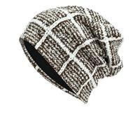 Clearance Slouch Beanie Hat for Men Women Color Block Oversized Skull Cap for Winter Artistic Hats Coffee