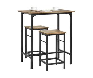 Clearance SoBuy Bar Set-1 Bar Table and 2 Stools, Kitchen Bar Set,OGT10-PF,UK