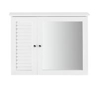 Clearance SoBuy Bathroom Wall Mounted Mirror with Shelf Storage, BZR55-W,UK