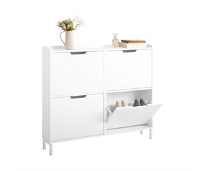 Clearance SoBuy Shoe Cabinet Shoe Rack Shoe Storage Cupboard,FSR100-W,UK