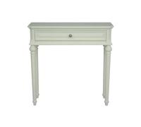 Clearance - Solana French Lime White 1 Drawer Console Table - A292