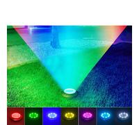 Clearance Solar Ground Lights with 16 LEDs, Multi-Color Auto-Changing, for Pathways, Garden, Yard, Patio & Lawns