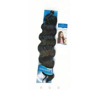 Clearance Synthetic Bulk Braiding Hair Water wave, French Curl, Deep Twist, Crochet, Kinky Curly, Wavy (Ocean Wave, Jet Black Colour 1)