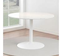 Clearance - Tarifa Round Dining Table - 4 Seater - 110cm - White Marble - FSS16420