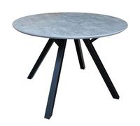 Clearance - Tetro Grey Concrete Effect 2 Seater Round Dining Table - A556