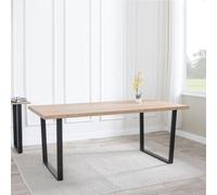 Clearance - Texas 8 Seater Oak Effect Dining Table - 180cm