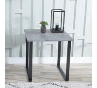 Clearance - Texas Grey Square Side Table