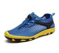 Clearance UK 7.5 Men's Barefoot Hiking Shoes Sandals Quick Dry Breathable Mesh Lightweight Outdoor Trekking Training Water Walking Shoes for Water Sport Waders Diving Sailing Kayaking Blue Footwear