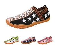 Clearance UK 9.5 Unisex Barefoot Water Shoes Womens Mens Knit Yoga Fitness Walking Shoes Slip-On Lightweight Minimalist Beach Outdoor Running Sneakers Thin Sole Soft Breathable Upper Black Footwear