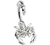 ***CLEARANCE*** Unusual Unique Scorpion non dangle belly bar (looks amazing when worn) other styles available in our Pegasus body jewellery shop