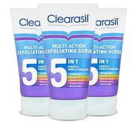 Clearasil 5 in 1 Exfoliating Scrub, For Acne Prone Skin, Unclog Pores, Reduces Blackheads, Pimples and Excess Oil, Everyday Spots Prevention, Pack of 3, Total 450ml