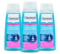Clearasil Ultra Rapid Action Deep Pore Salicylic Acid Treatment Toner, Unclog Pores for A Visibly Clearer Skin, Remove Dirt & Spots, Pack of 3 x 200ml