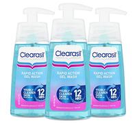 Clearasil Ultra Rapid Action Gel Wash, Unclog Pores For A Visibly Clearer Skin, Remove Dirt & Spots, Pack Of 3 x 150ml