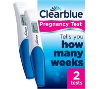 Clearblue Pregnancy Test With Weeks Indicator - 2 Tests - EXPIRY 2028 FREE P+P