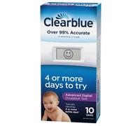 Clearblue Advanced Digital Ovulation (10 Tests) NEW "Identifies 4 Fertile Days"